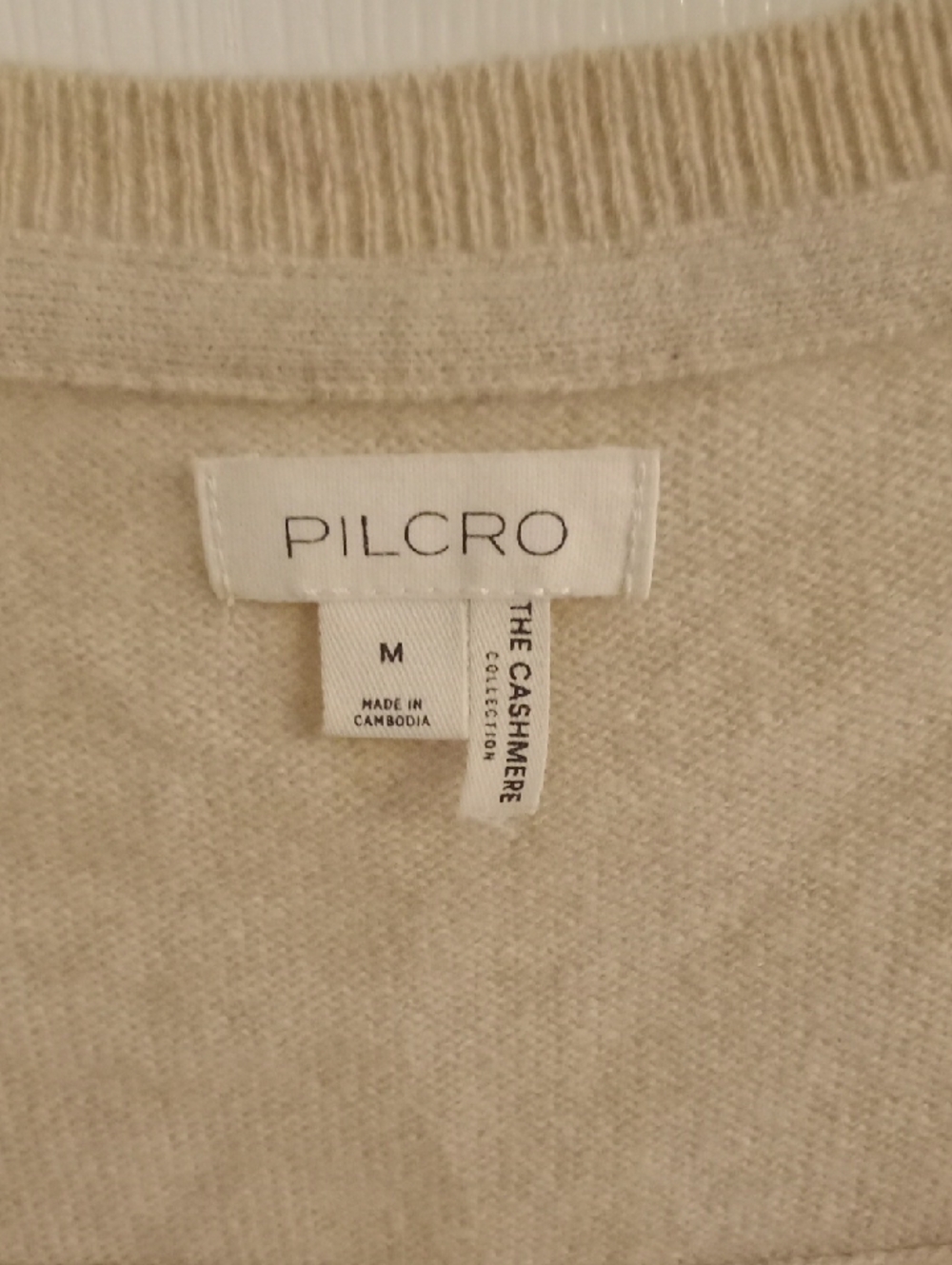 Pilcro Cream V-Neck Button Cardigan - Picture 2 of 4